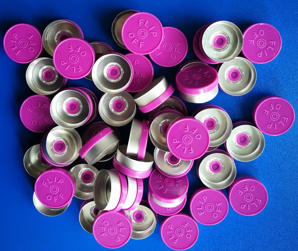 20mm light purple color flip off caps