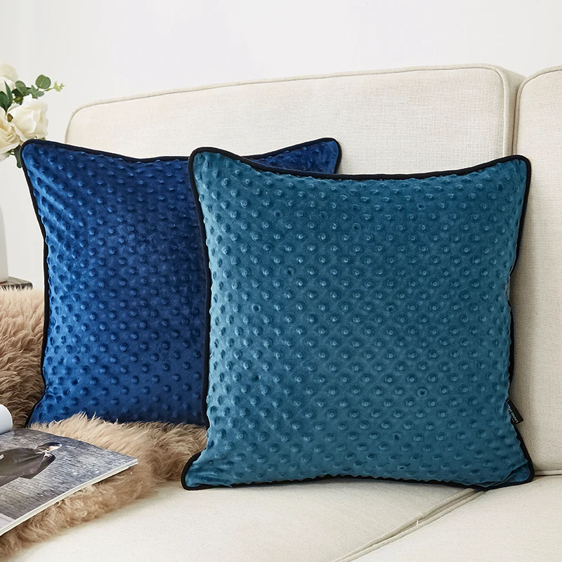 

2pcs/set Cushion Cover Decorative Pillows 45*45 Velvet Throw Pillows For Living Room Sofa Pillow Cover Modern Decor Kussenhoes