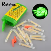 Relefree 15Pcs 4 5x36mm Fishing Fluorescent Light stick Light Night Float Rod Lights Dark Glow Stick