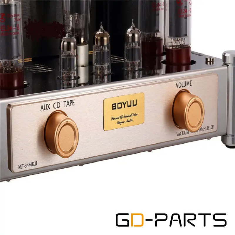 Push Pull EL34 вакуумный трубчатый усилитель HIFI аудио стерео винтажный встроенный 35 Вт