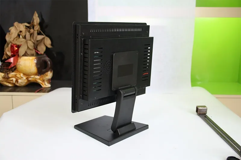 10 to 22 inch universal LCD Monitor pedestals metal double folding monitor stand Circular folded base Monitor Holder for sale (6)
