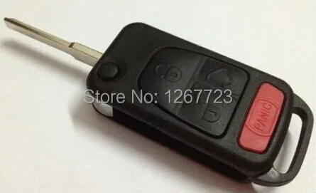 

Free shipping wholesale Remote Folding Key Flip Shell Case Uncut Blank For Mercedes Benz ML350 4 Buttons