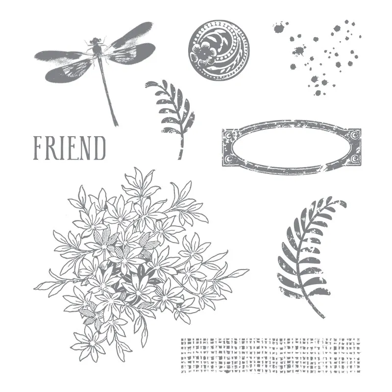 

KLJUYP Friend Clear Stamps Scrapbook Paper Craft Clear stamp scrapbooking 1821