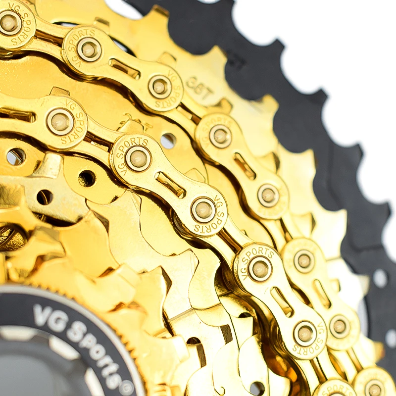 VG الرياضة الجبلية الطريق الدراجة 9 سرعة سلاسل MTB 116L 9 S Velocidade Cadeia الدراجات نصف الجوف الذهب الفضة دراجة أجزاء سلسلة VG الرياضة الجبلية الطريق الدراجة 9 سرعة سلاسل MTB 116L 9 S Velocidade Cadeia الدراجات نصف الجوف الذهب الفضة دراجة أجزاء سلسلة