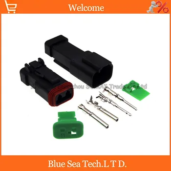 

Deutsch DT06-2S-CE05 and DT04-2P-CE03 2 Pin Engine/Gearbox waterproof electrical connector for car,bus,motor,truck,etc.