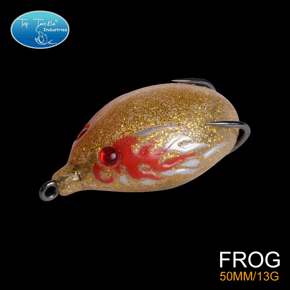 

Free Shipping Flame Pattern Soft Frog Fishing Lure Mini Frog Freshwater Lure 5CM/13G