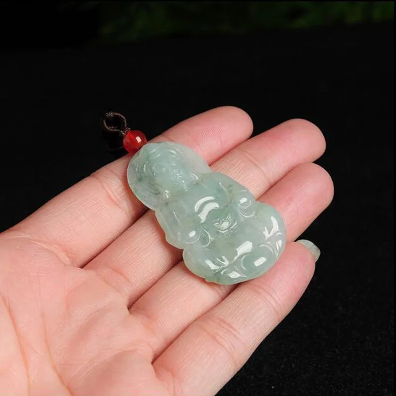 Fine Jewelry natural Emerald Jade carving Chinese Goddess of mercy lucky blessing Pendant women men beautiful necklace gifts Fine Jewelry natural Emerald Jade carving Chinese Goddess of mercy lucky blessing Pendant women men beautiful necklace gifts