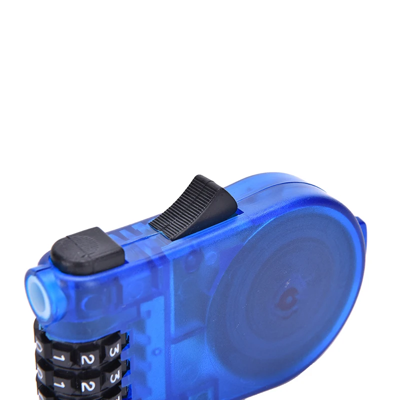 Safe Travel Retractable Bike Bicycle Combination Cable Code Lock Luggage Padlock