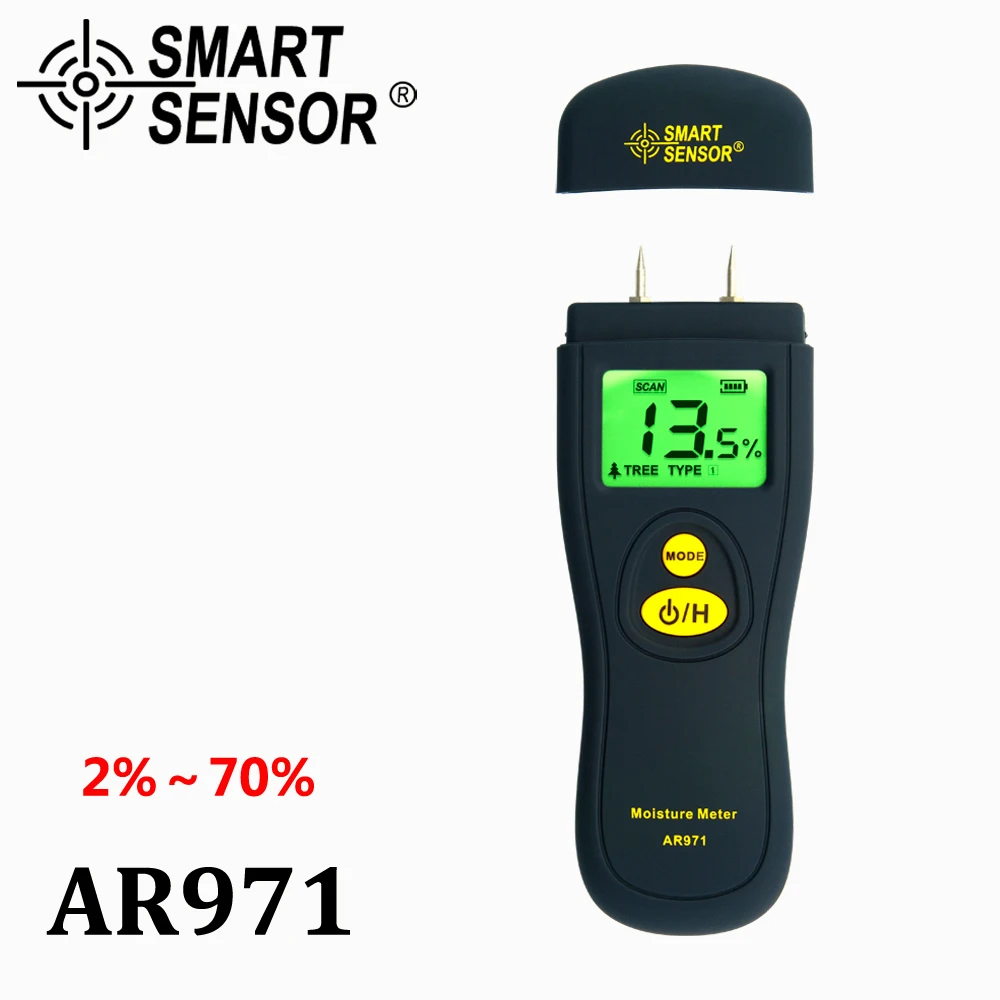 

Digital Wood Moisture Meter timber moisture tester Hygrometer Moisture Analyzer damp detector tree humity meter SmartSensorAR971