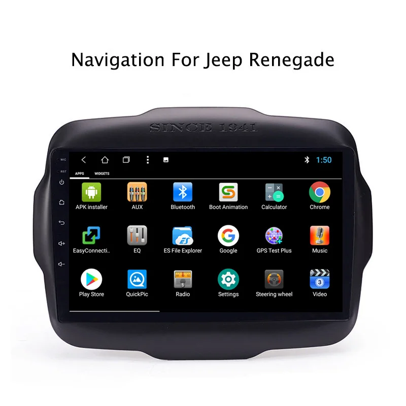 Excellent NAVITOPIA 9inch 2G RAM 32G ROM Android 8.1 Car DVD Multimedia GPS Navigation for Jeep Renegade 2016 3