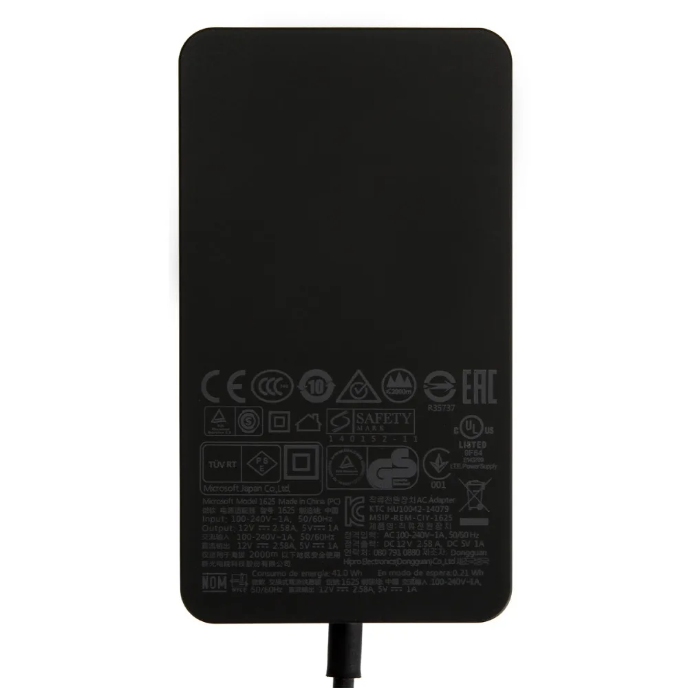 AC 100V 220V DC/DC 12V 2.58A 36 Вт Питание адаптер для Microsoft Surface Pro 3 4 5 2017 драйвер с выходом 5V 1A USB