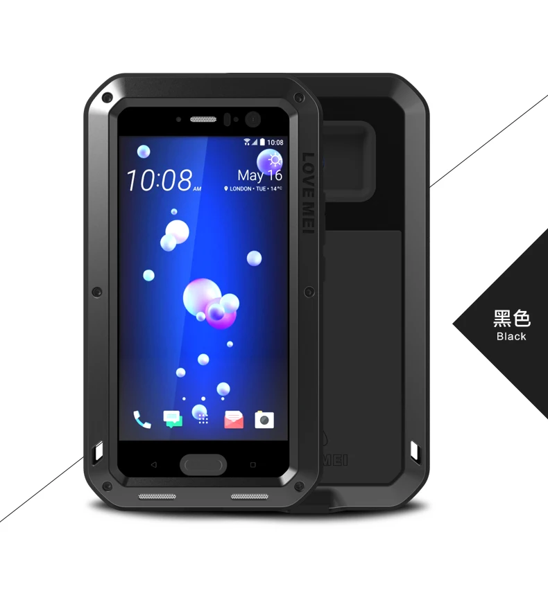 

LOVE MEI Waterproof Case For HTC U11 Hard Shockproof Aluminum For HTC U11 Cases Luxury Brand Protection Phone Cover For HTC U 11