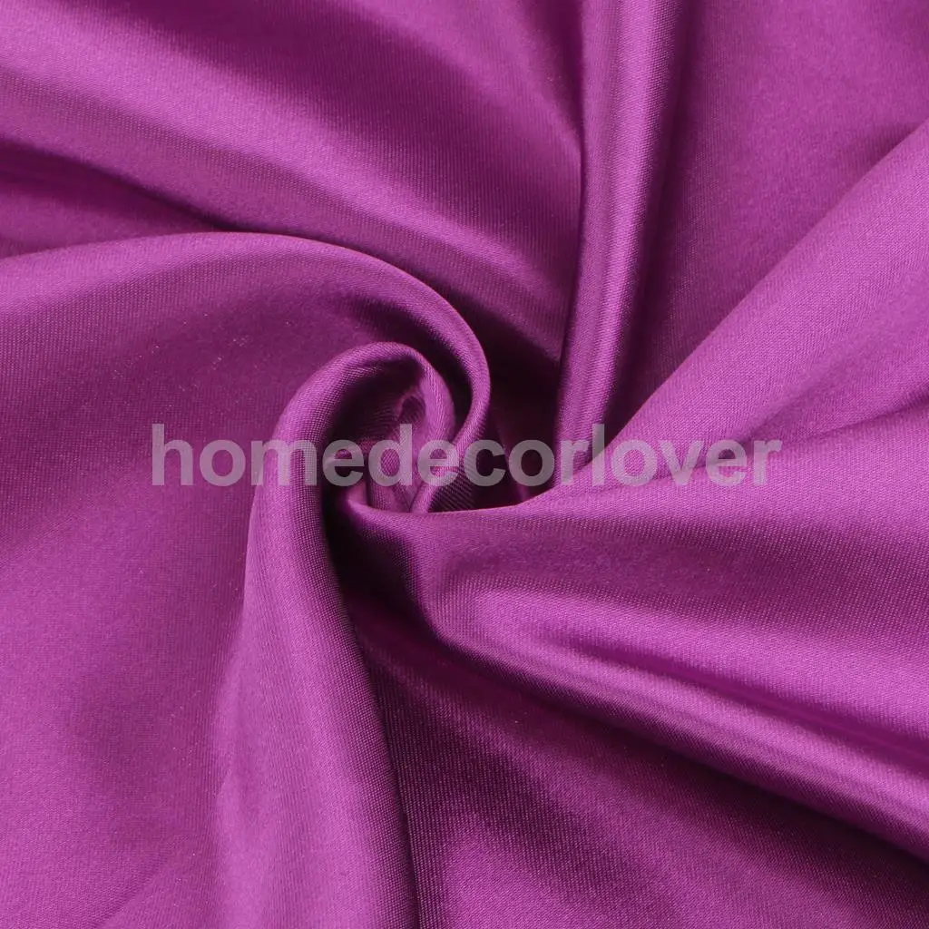 Smooth Satin Silky Bedding Duvet Cover Set-Pillowcase, Flat Sheet, Quilt Cover, California King Size, for 6 feet Bed 4 Piece/Set