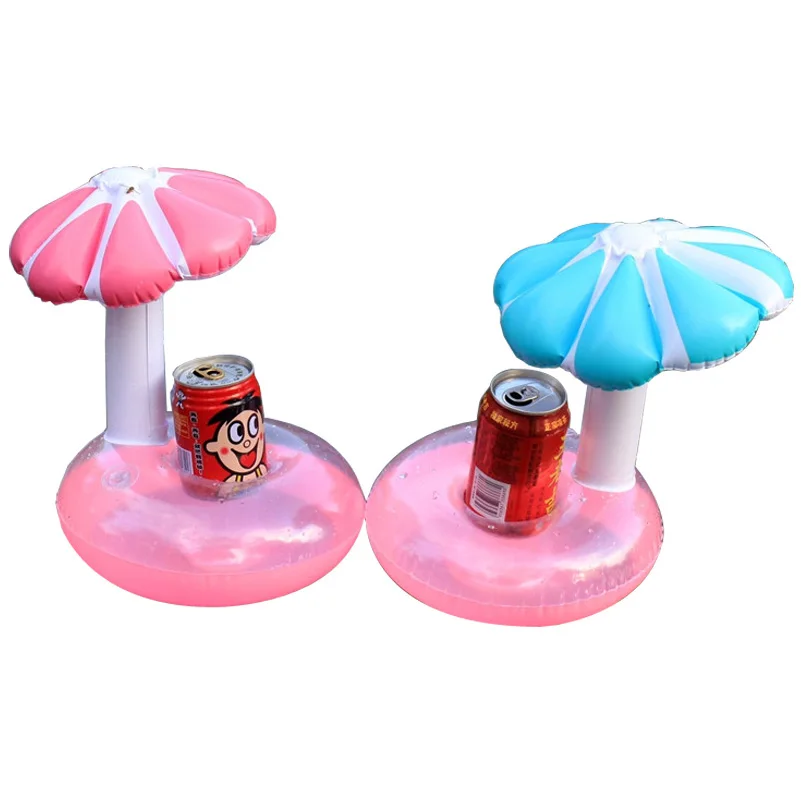 Inflatable Cup Drink Summer Pool Float Umbrella Tree Drink Cup Holder