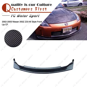 

Car Accessories Carbon Fiber NI Style Front Lip Fit For 2002-2005 350Z Z33 Front Bumper Lower Splitter Lip