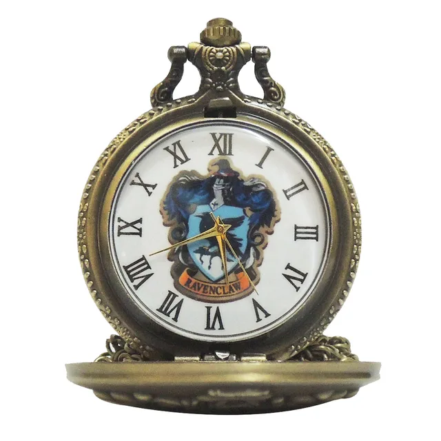 Retro Color Dial Harry Potter Hogwarts College Ravenclaw Quartz Pocket Watch Ana Retro Color Dial Harry Potter Hogwarts College Ravenclaw Quartz Pocket Watch Ana
