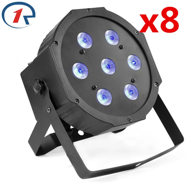 

ZjRight 8pcs/lot High Power 70W LED Par lights colorful Dyeing effect LED stage light dmx512 disco dj bar Large concert lighting