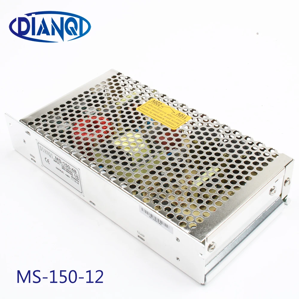 

DIANQI power supply 12v 150w 12V 12.5A power suply 150w mini size led power supply unit ac dc converter ms-150-12