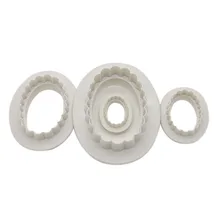 6 компл./лот) FDA высокое качество 4 шт. Пластик украшения торта поршень резак Фондант формы комплект