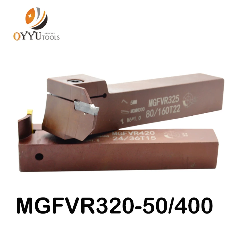 7-образный торцевой паз резак MGFVR с фокусным расстоянием 25 мм MGFVR325 двойной головкой обработки в диапазоне от 30 до 400 карбидная вставка MGMN300 MRMN графиков инструмента