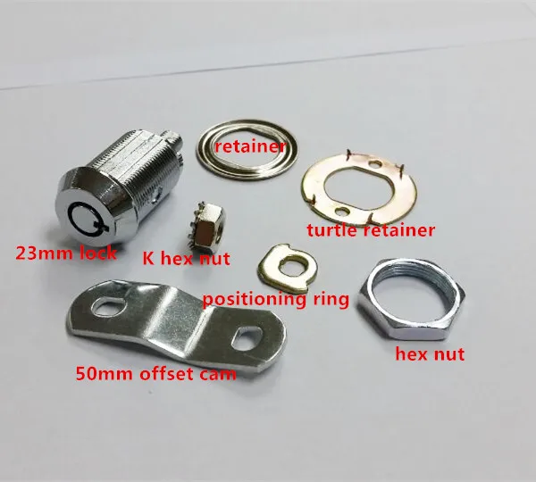 23MM gaming machines door parts tubular key zinc alloy cam lock