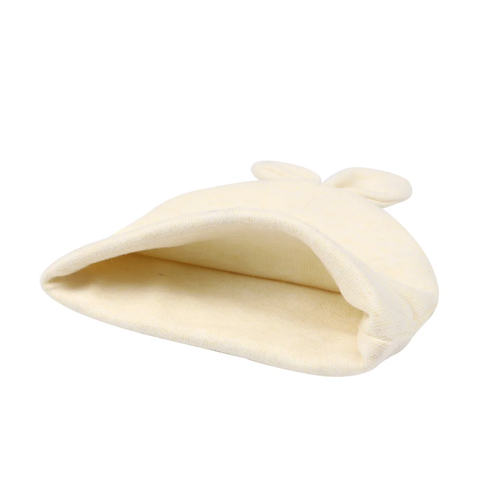 Cartoon Rabbit Baby Beanie Hat Cute Ears Newborn Tire Hat For Boys Cotton Comfortable Infant Beanie Spring Baby Girls Clothing (10)