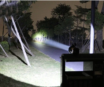 

2016 high brightness LED cree xml-t6 Portable Lanterns rechargable built-in lithium battery searchlight for camping hunting