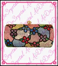 Aidocrystal handgemachte blume muster frauen kupplung handtasche für hochzeit