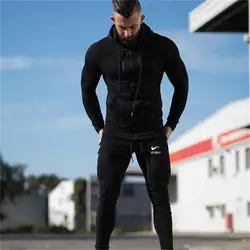 2018 Новый Для мужчин брюки сжатый Gymming узкие брюки Для Мужчин's Фитнес тренировки осень двигаться Для мужчин t Фитнес Для Мужчин's дышащие