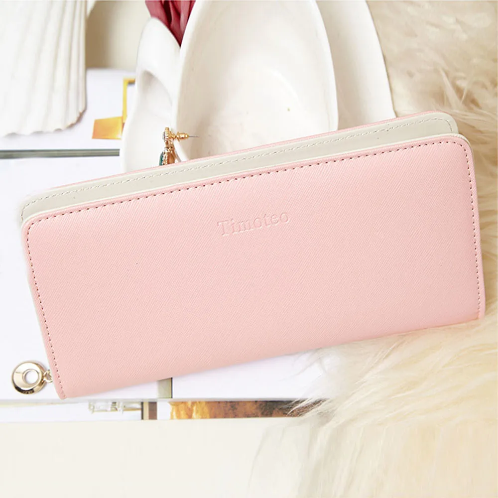 New fashion women wallet Cash Purse Long Purse Wallet Card Holder Handbag Bag carteira feminina Passport Cover 2016