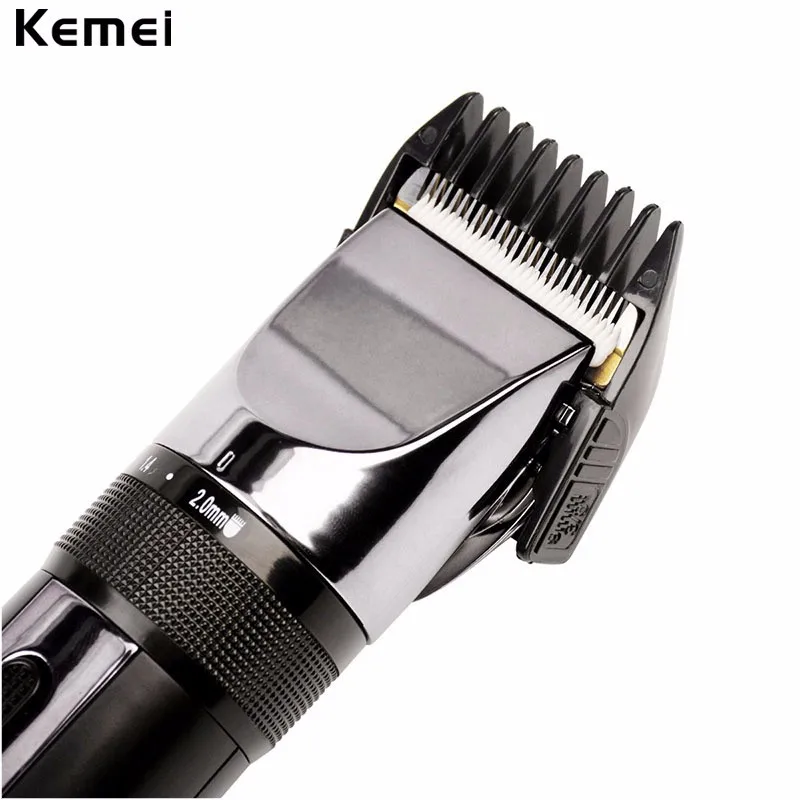 Kemei Electric Hair Clipper Rechargeable Hair Trimmer Shaver Razor Cordless 0.8-2.0mm Adjustable Low Noise For Adult /Child 4747 19