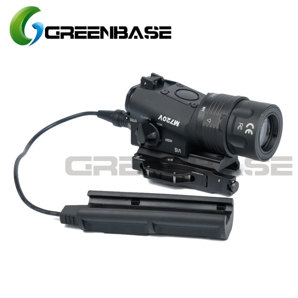 

Greenbase Tactical M720V LED Flashlight Momentary/Constant/Strobe CREE R5 400 Lumen Airsoft Gun Flashlight 2 Color For Hunting