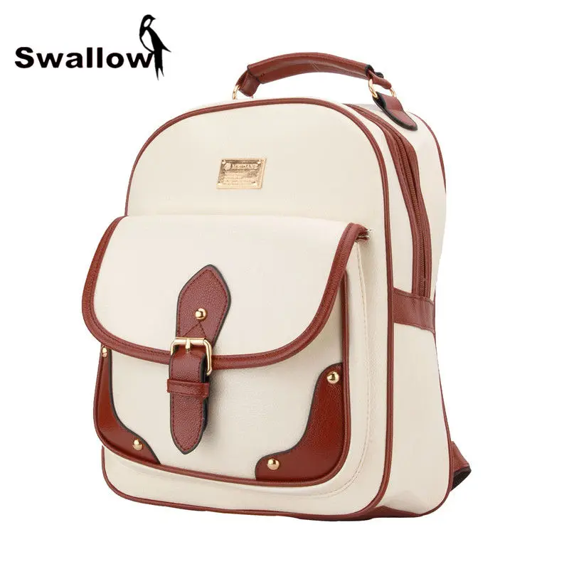 2017 Fashion Women Backpack Leather School Bags For Teenage Girls Mochila Feminina Bolsos Mujer Thread Travel