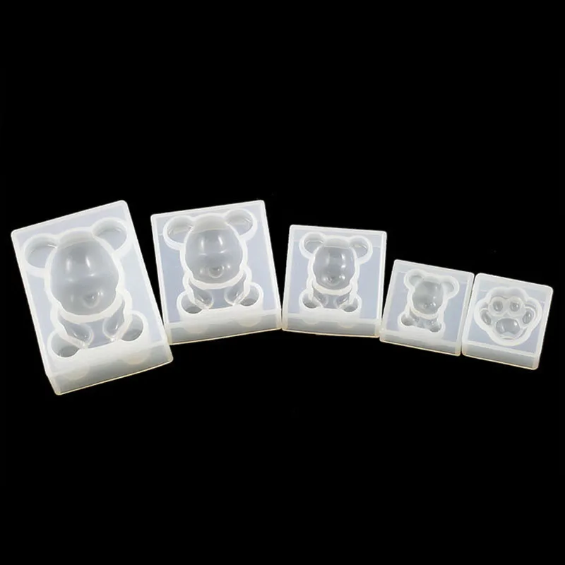 

1pc Cute Fashion Silicone Bear Paw Print Shape UV Molds For Resin Jewelry DIY Mold Resin Molds For Jewelry DIY Wedding Party