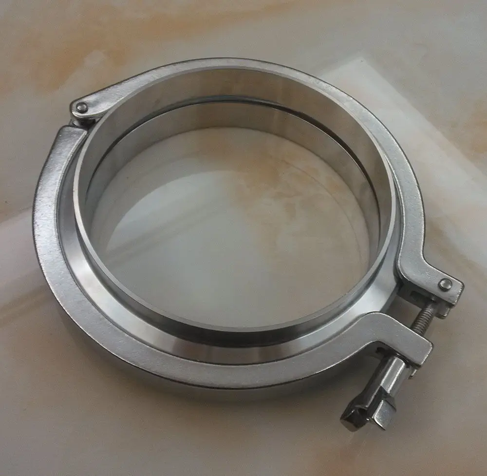 

Triclamp Sanitary tri clamp set,1 clamp+ 2 ferruel+1 gasket, size: 6" / 152mm ,SS304