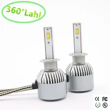 2017 C9 4000LM/PCS 8000lm/1 КОМПЛ. H1 CANBUS АВТОМОБИЛЕЙ СВЕТОДИОДНЫЕ ФАРЫ ПРОТИВОТУМАННЫЕ ФАРЫ передняя Лампа Автомобилей фары 12 В 24 В Галогенные xenon hid комплект
