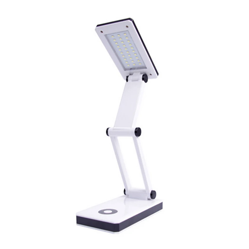 30 LED Foldable Lamp Rechargeable Desk Table Light Portable Reading Lamp White For Home Study Room Lighting Supplies