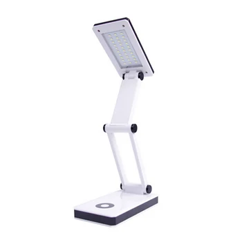 

Foldable Lamp Rechargeable Desk Table Light Portable 30 LED Book Reading Lamp White For Home Study Room Lighting Supplies