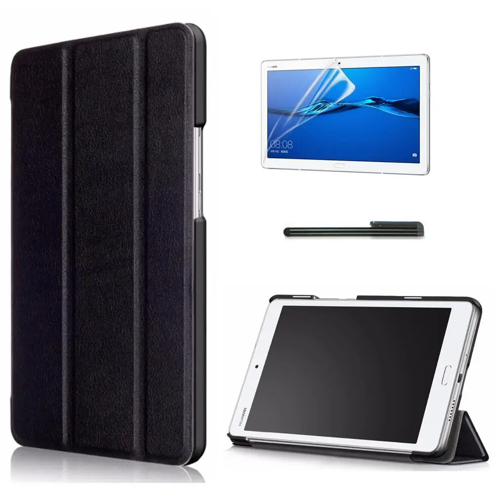

gligle slim leather case cover for Huawei MediaPad M3 Lite 8.0 tablet hard shell 1set/lot +screen film+touch pen Free shipping
