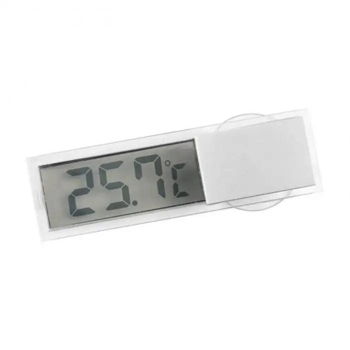 Lcd цифровой измеритель температуры в помещении дома на открытом воздухе присоске автомобиля термометр товары для дома