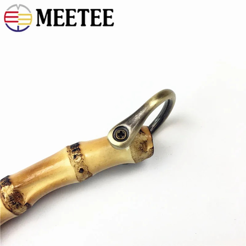 Bamboo Bag Handles Buckles Bag Strap Wooden Purse Frame Kiss Clasp Bag Connector DIY Bag Accessories F1-64