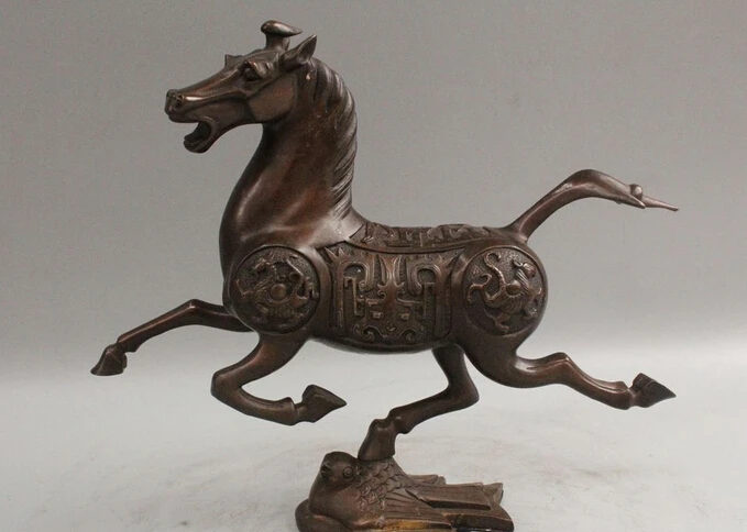 

free 9" Chinese FengShui Bronze Money Wealth Longevity Dragon Tortoise Turtle Statue fast