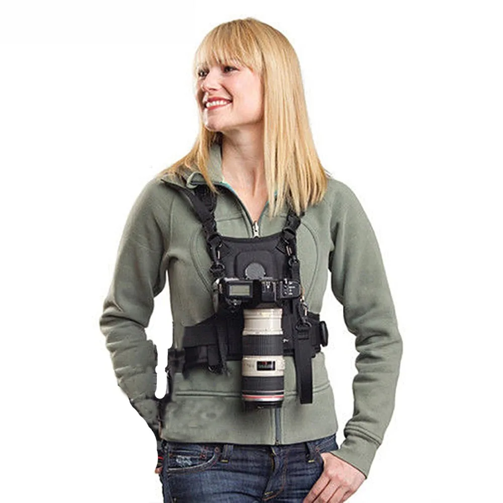 Nicama нагрудный жилет для переноски камеры с безопасными ремнями для 1 камеры Canon Nikon sony Panasonic DSLR camera s