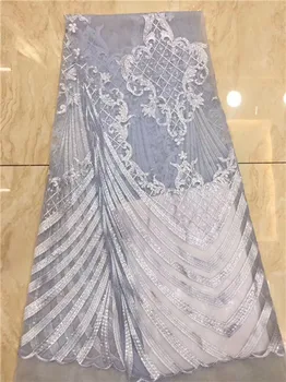 

Fashionable mesh material French tulle net lace fabric for lady dress PDN452(5yards/lot)