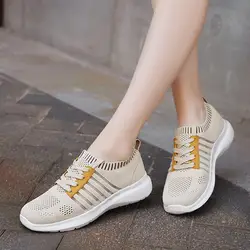 QWEDF 2019 Новая модная женская беговая Обувь сетчатый удобный антискользящий большой размер обувь уличные беговые кроссовки N3-20