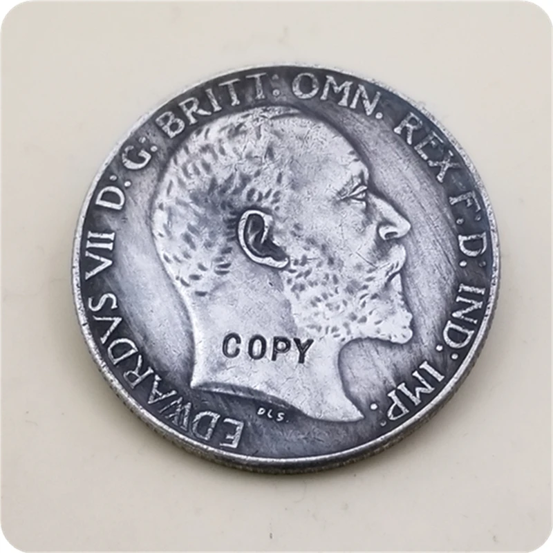 Редкая монета 1905 Великобритания 1 Флорин Эдвард VII КОПИЯ БЕСПЛАТНАЯ