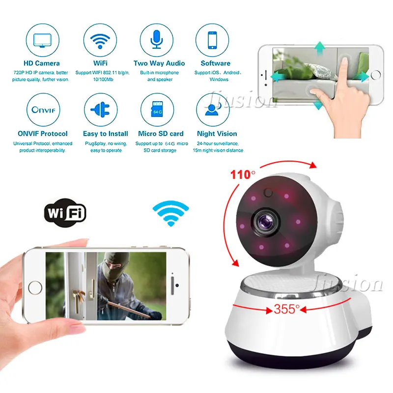 HD Wi Fi мини камера Espia Видео маленькая IP видеокамера детектор движения
