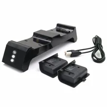 JYS для Xbox One/Xbox One S X двойной контроллер зарядная док-станция зарядное устройство+ 2x аккумулятор