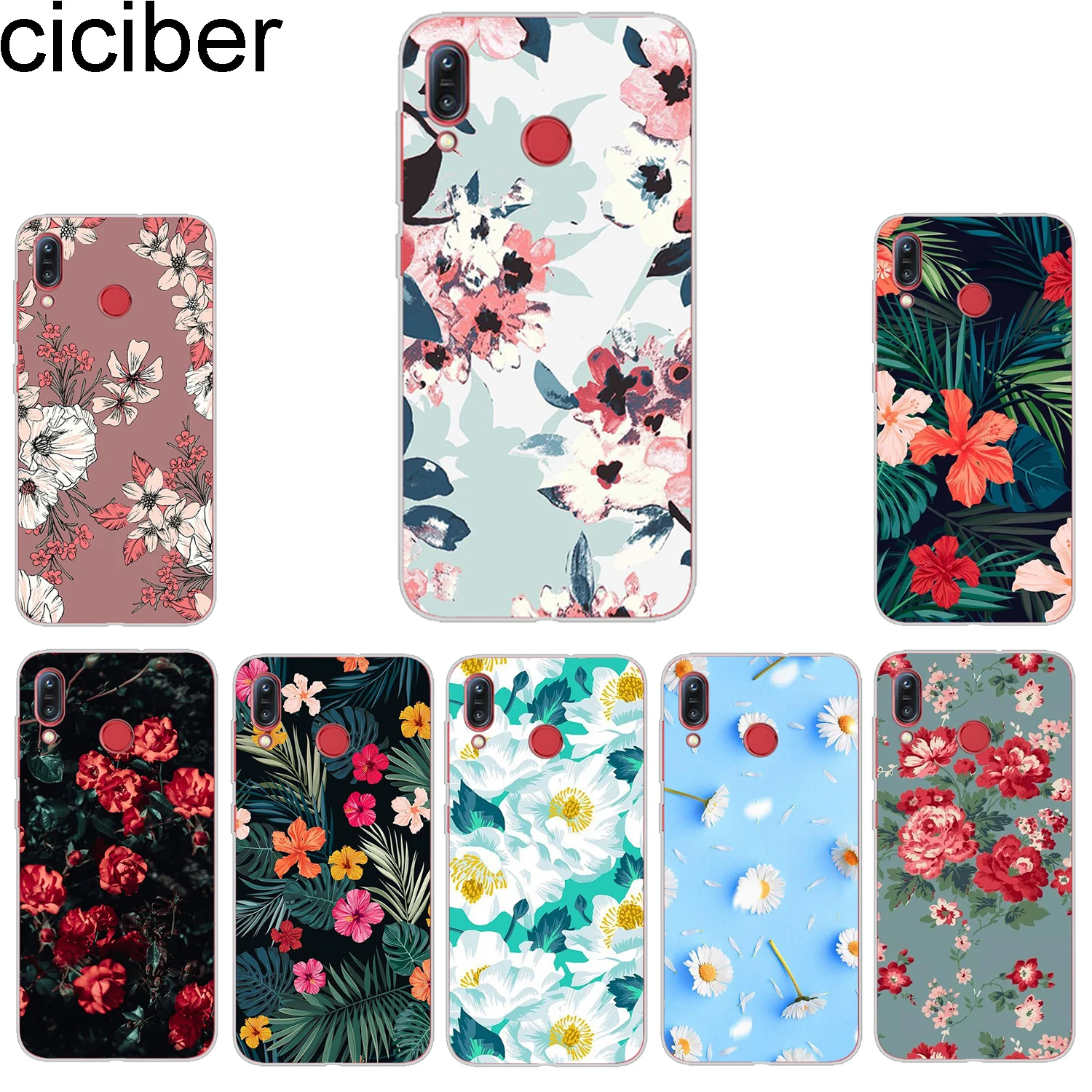 ciciber Phone Cases For ASUS Zenfone Max Pro (M1) (M2) Case Soft Back Cover ZB601KL ZB602KL ZB631KL ZB633KL ZB555KL Flower |
