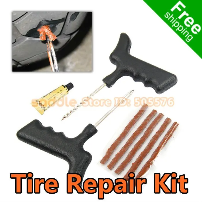 Car Tire Repair Kit , Tyre Plug Repair Tools to Repair punctures on